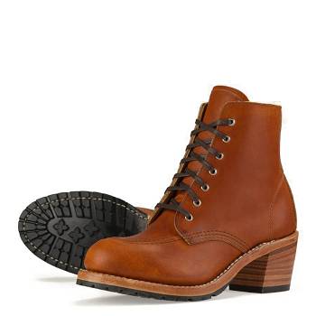 Red Wing Heritage Clara - Bordove Kotnikove Cizmy Damske, RW441SK